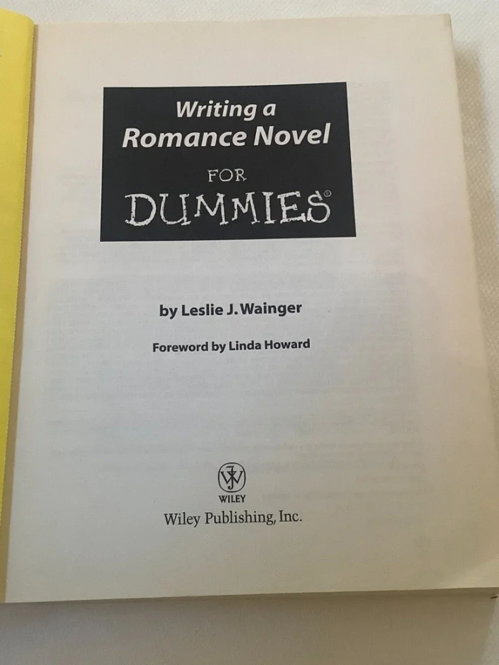 Writing a Romance Novel for Dummies Educational Hobby